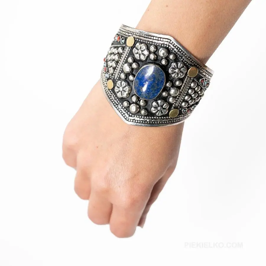 Tribal bracelet - lapis lazuli
