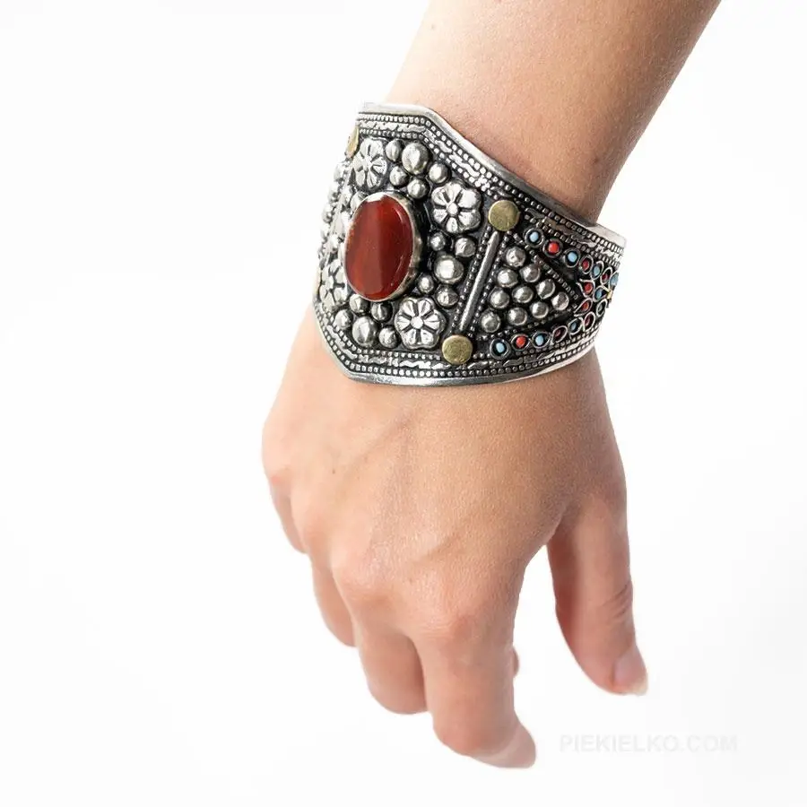 Tribal bracelet - carnelian