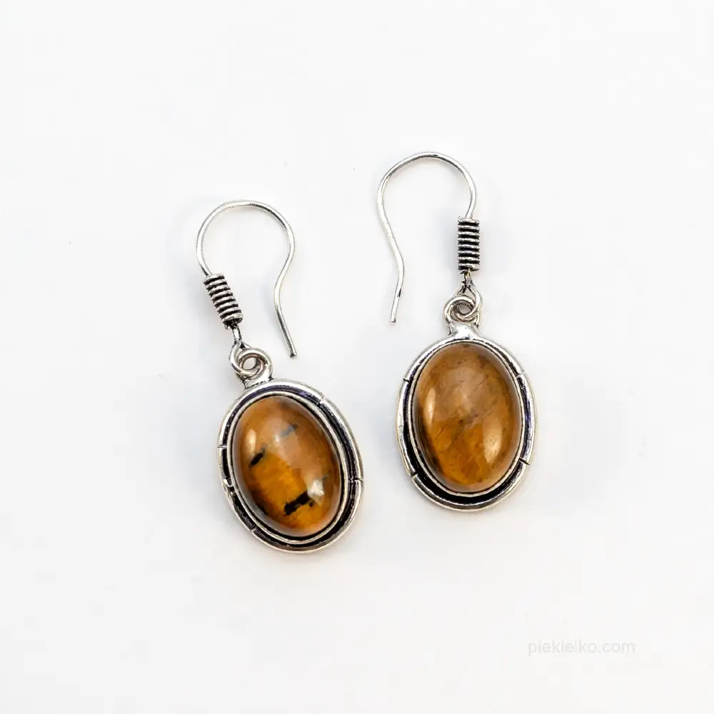 Tiger eye earrings