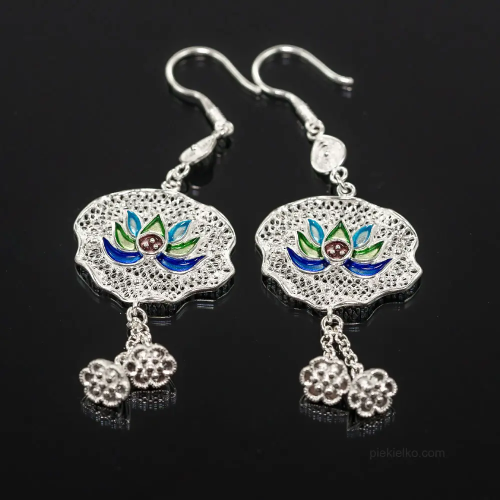 Openwork tribal earrings S999