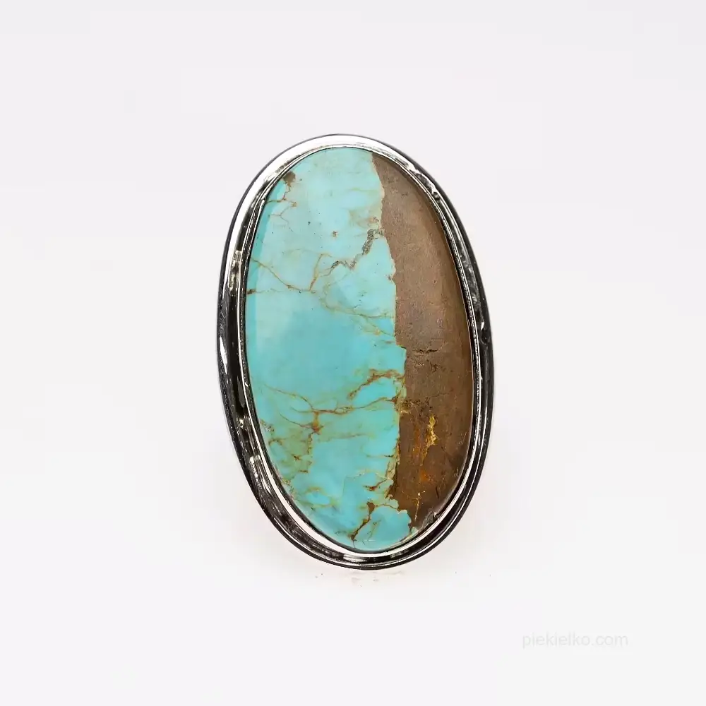 Silver ring with turquoise