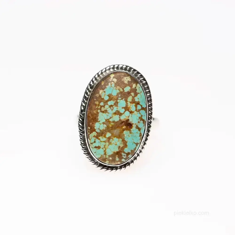 Turquoise and structured silver