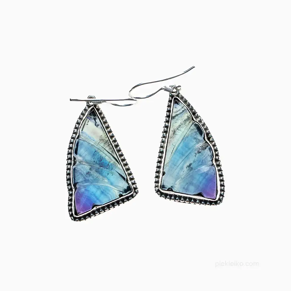 The colors of the morning sky enclosed in a light form of jewelry.