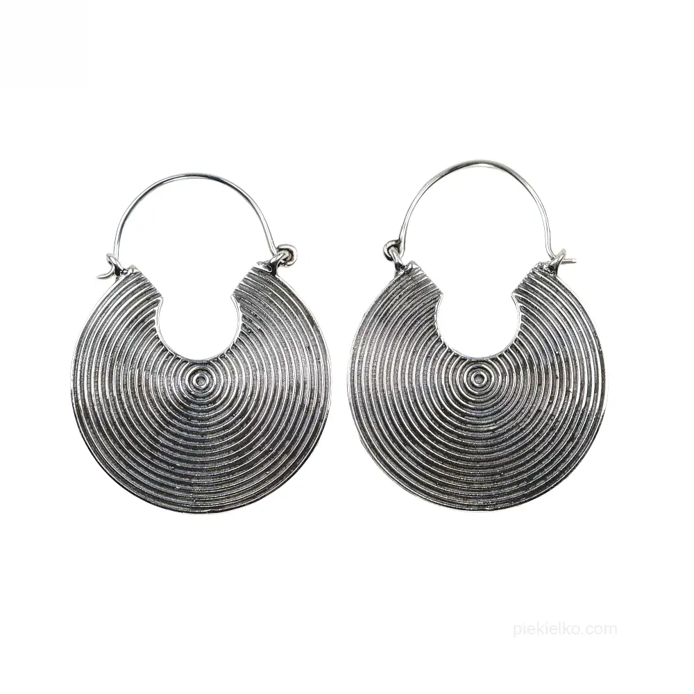 Circles of Light - Indian Silver Earrings