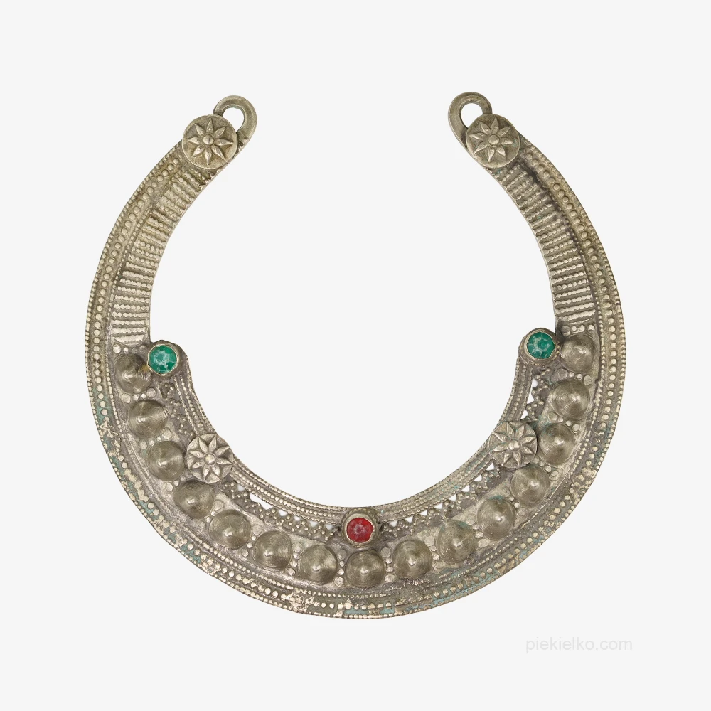 Afgański Tribal Torc &ndash; tłoczony mosiądz