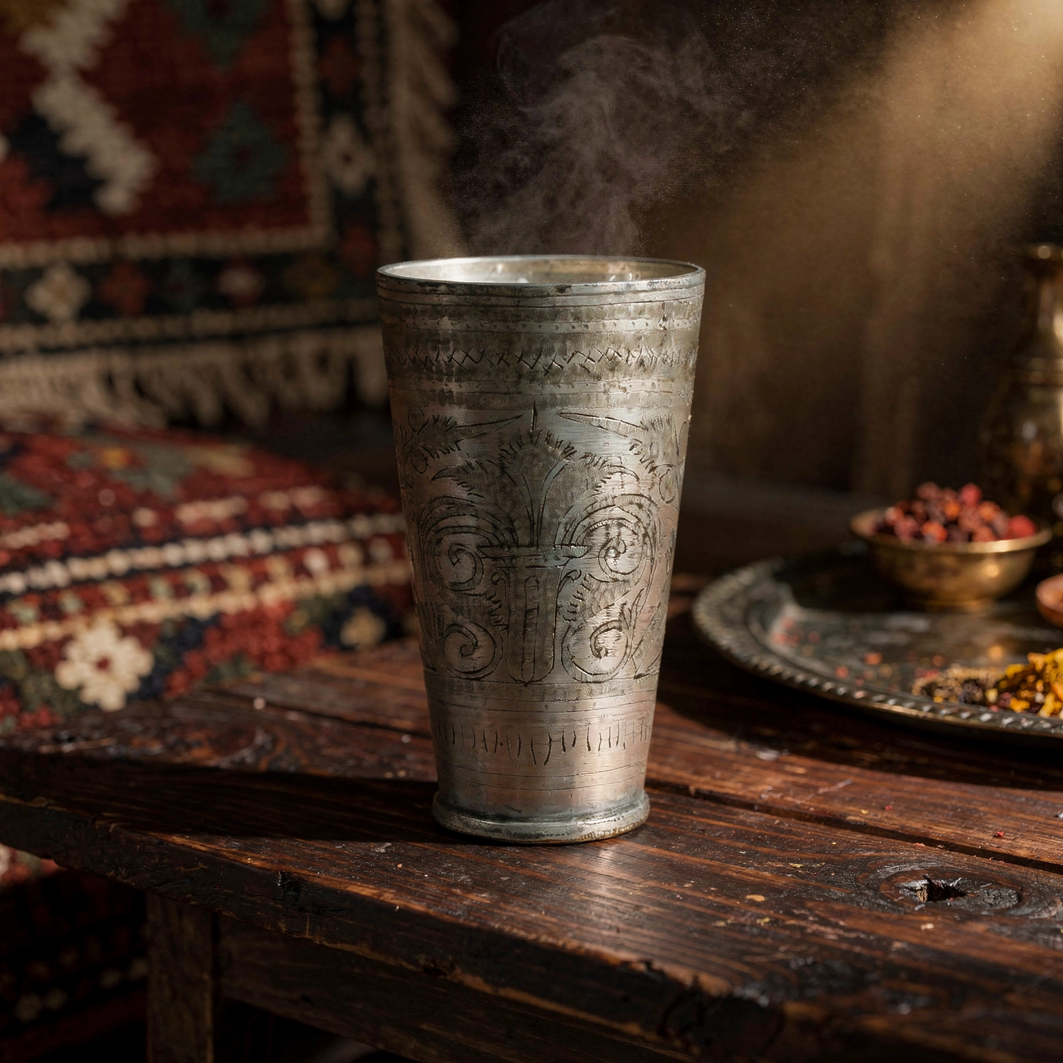 Pakistani brass lassi cup – a classic of craftsmanship