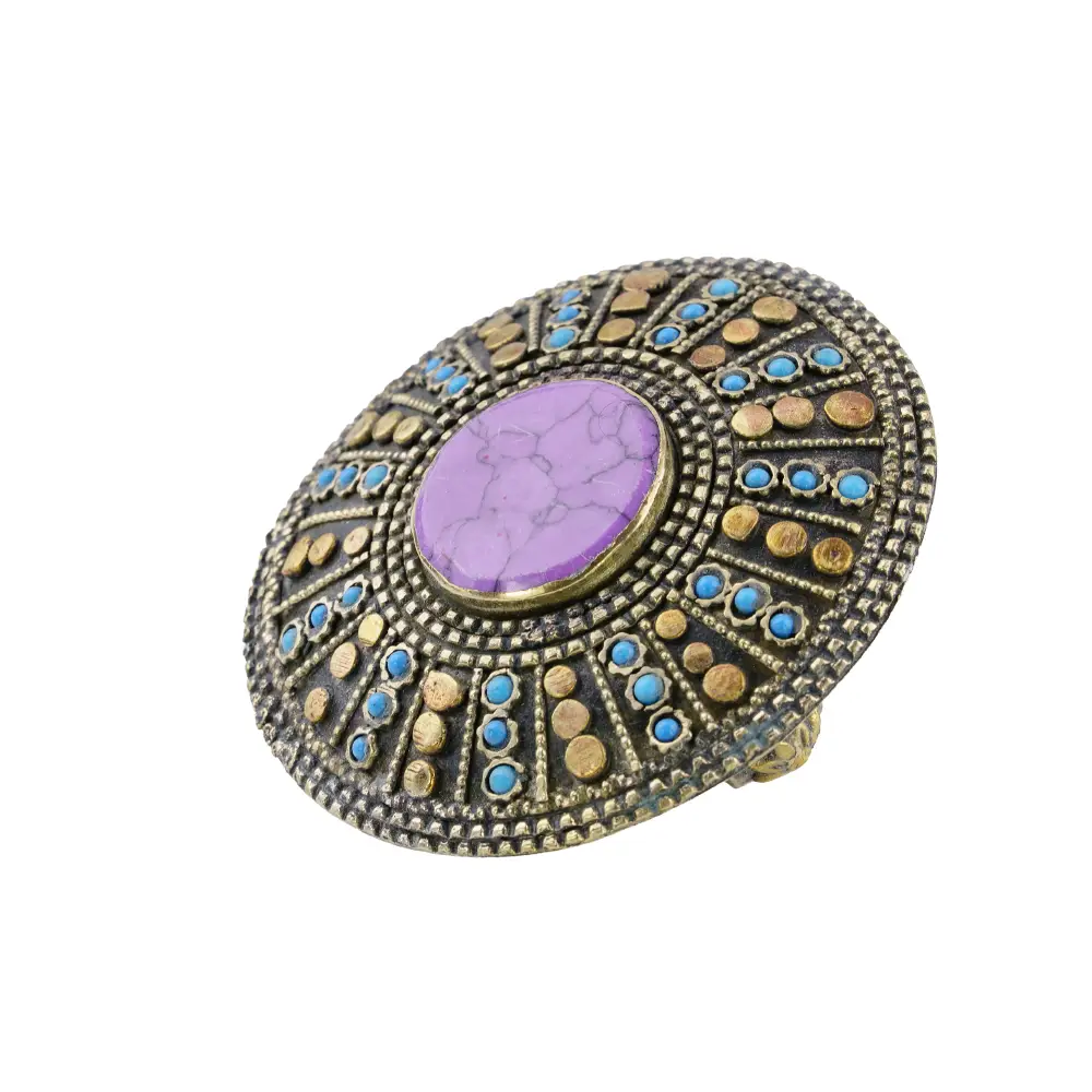 Afgański Pierścień Dwupalczasty – Purpurowa Mandala